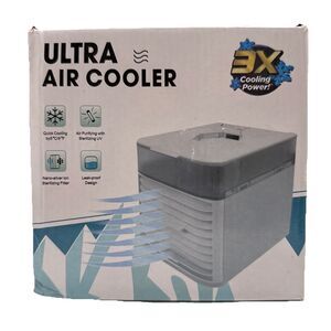 Ultra Air Cooling Fan Camping Dorm Portable 3 Speed LED Night Light USB Open Box